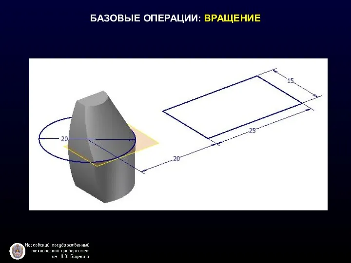 БАЗОВЫЕ ОПЕРАЦИИ: ВРАЩЕНИЕ