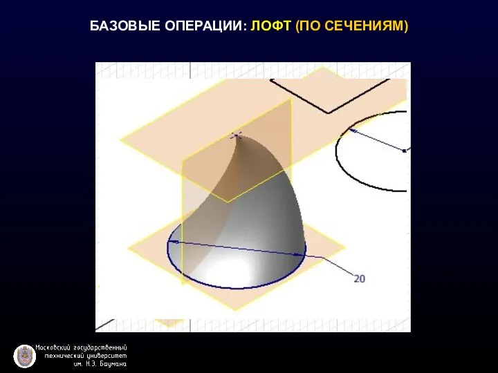 БАЗОВЫЕ ОПЕРАЦИИ: ЛОФТ (ПО СЕЧЕНИЯМ)