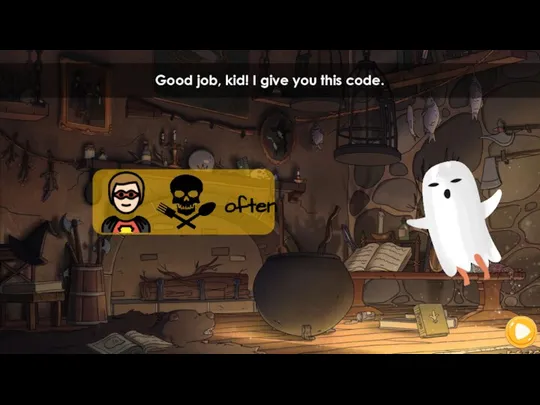 Good job, kid! I give you this code.