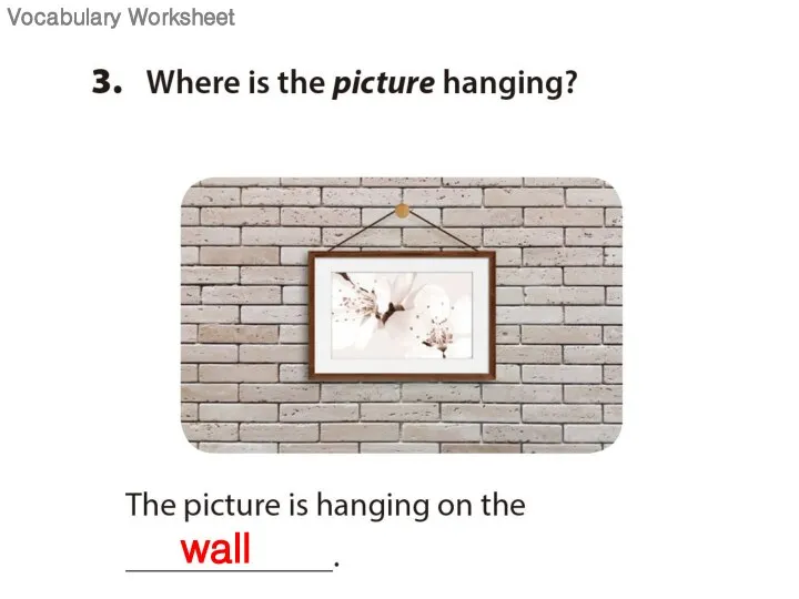 wall Vocabulary Worksheet