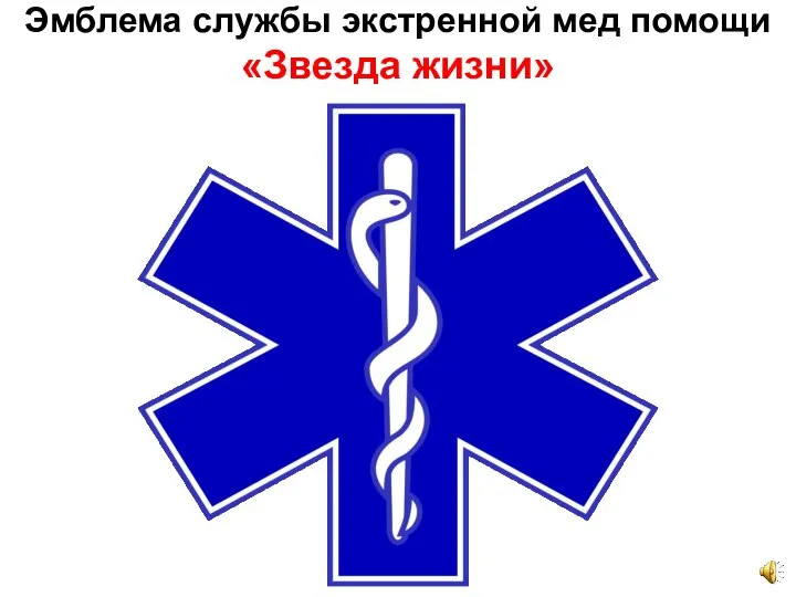 Эмблема службы экстренной мед помощи «Звезда жизни»