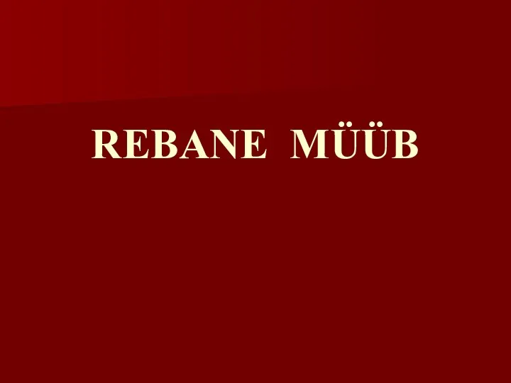 REBANE MÜÜB