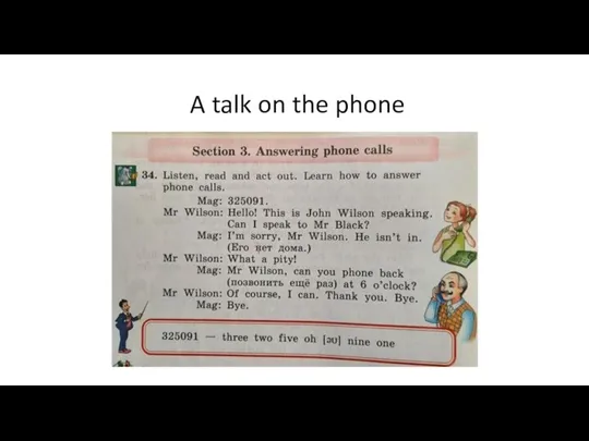 A talk on the phone