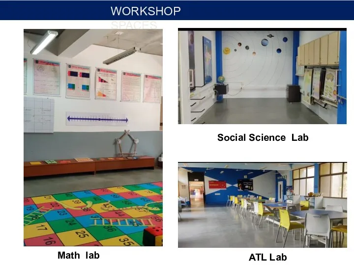 Social Science Lab Math lab ATL Lab WORKSHOP SPACES