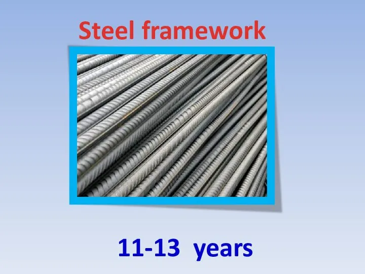 Steel framework 11-13 years