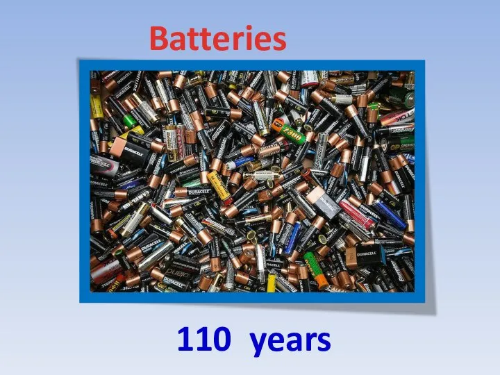 110 years Batteries