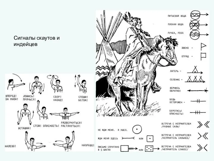 Сигналы скаутов и индейцев