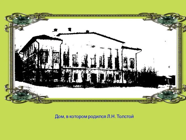 Дом, в котором родился Л.Н. Толстой