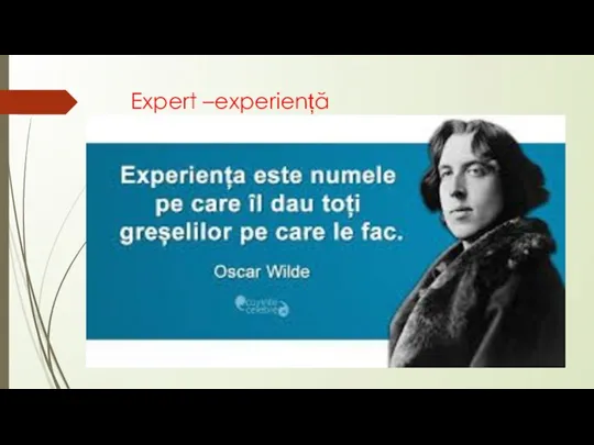 Expert –experiență