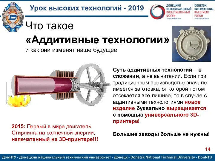 Урок высоких технологий - 2019 Что такое «Аддитивные технологии» и как они