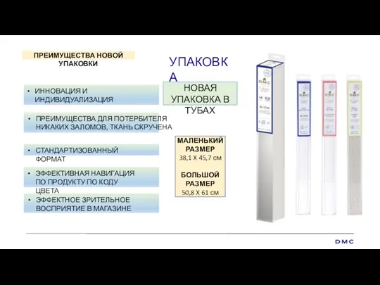 УПАКОВКА НОВАЯ УПАКОВКА В ТУБАХ ПРЕИМУЩЕСТВА ДЛЯ ПОТЕРБИТЕЛЯ НИКАКИХ ЗАЛОМОВ, ТКАНЬ СКРУЧЕНА