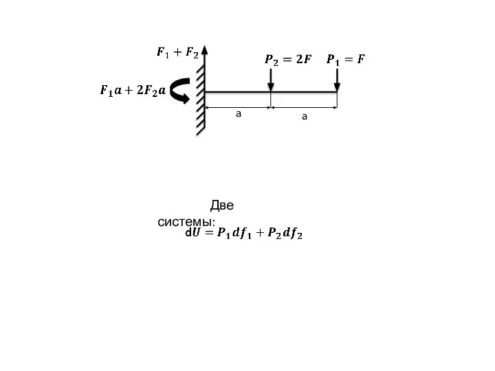 a a Две системы: