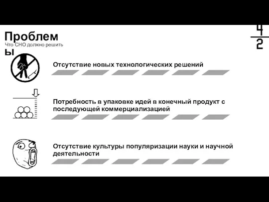 Проблемы Что СНО должно решить