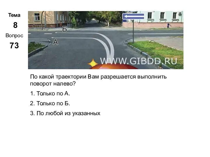 Тема 8 Вопрос 73 Метар. Панченко По какой траектории Вам разрешается выполнить