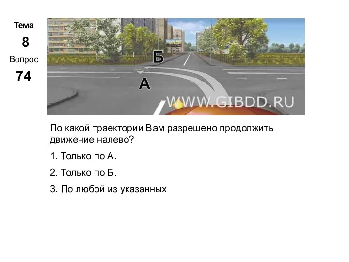 Тема 8 Вопрос 74 Метар. Панченко По какой траектории Вам разрешено продолжить