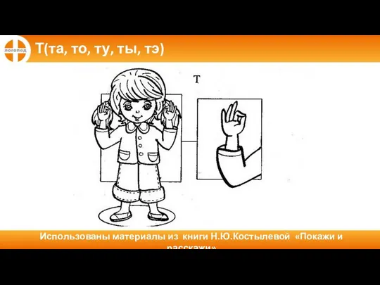 Использованы материалы из книги Н.Ю.Костылевой «Покажи и расскажи» Т(та, то, ту, ты, тэ)