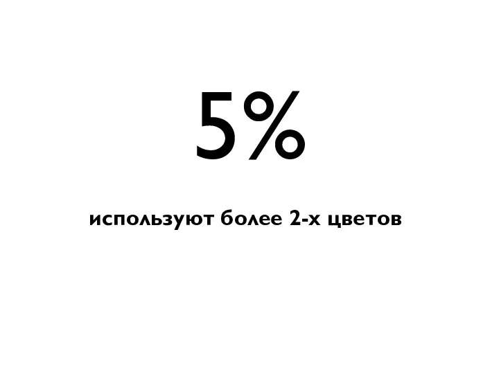 используют более 2-х цветов 5%