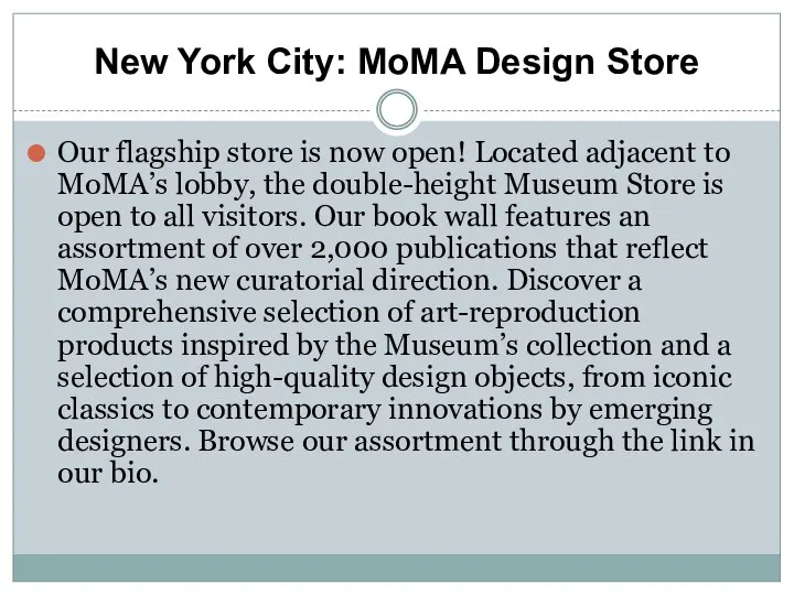 New York City: MoMA Design Store Our flagship store is now open!