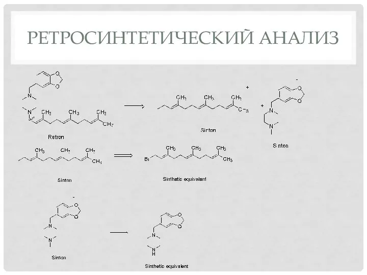 РЕТРОСИНТЕТИЧЕСКИЙ АНАЛИЗ