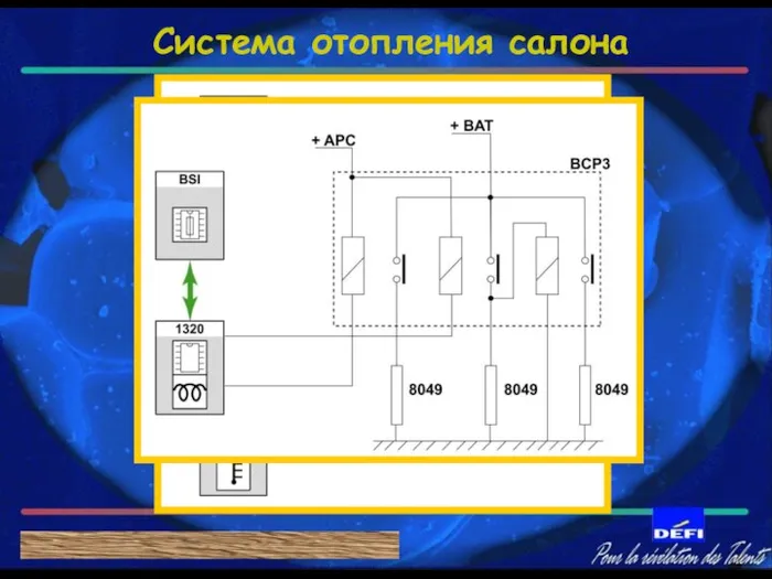 Система отопления салона С А Ж Е В Ы Й Ф И Л Ь Т Р