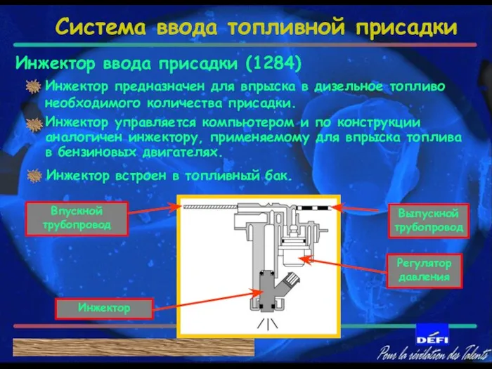 Инжектор ввода присадки (1284) С А Ж Е В Ы Й Ф