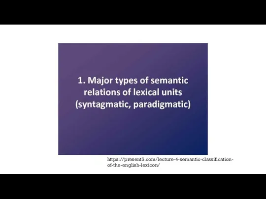 https://present5.com/lecture-4-semantic-classification-of-the-english-lexicon/