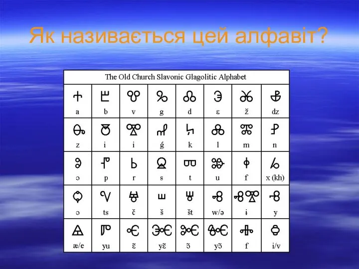 Як називається цей алфавіт?