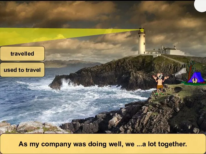 As my company was doing well, we ...a lot together. travelled used to travel