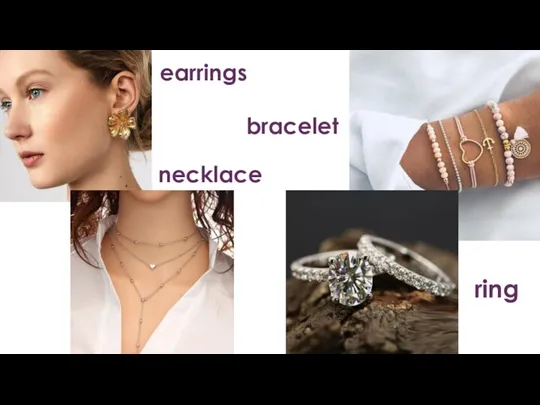 earrings necklace bracelet ring
