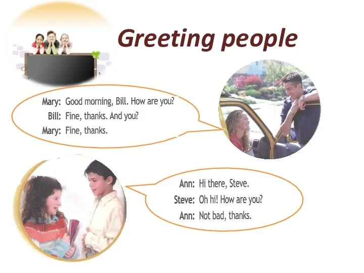 Greeting people