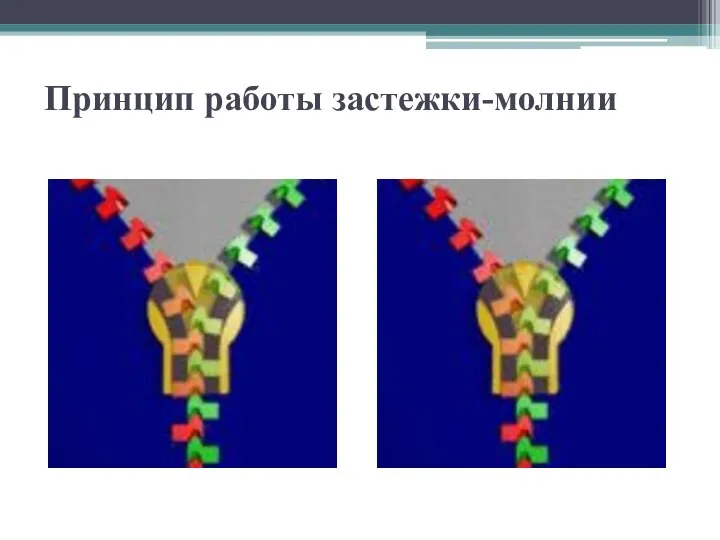 Принцип работы застежки-молнии