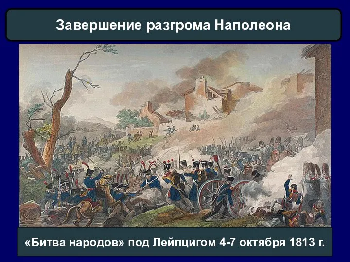 Завершение разгрома Наполеона «Битва народов» под Лейпцигом 4-7 октября 1813 г.