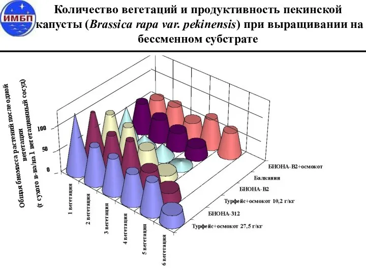 Количество вегетаций и продуктивность пекинской капусты (Brassica rapa var. pekinensis) при выращивании