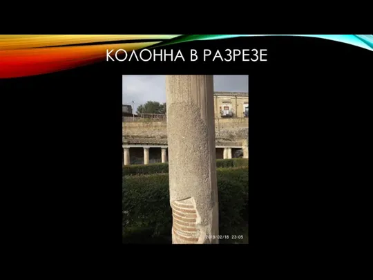 КОЛОННА В РАЗРЕЗЕ