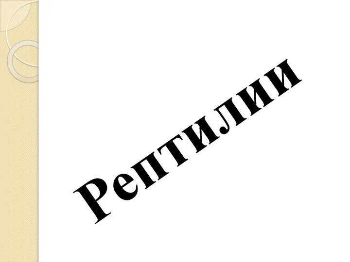 Рептилии