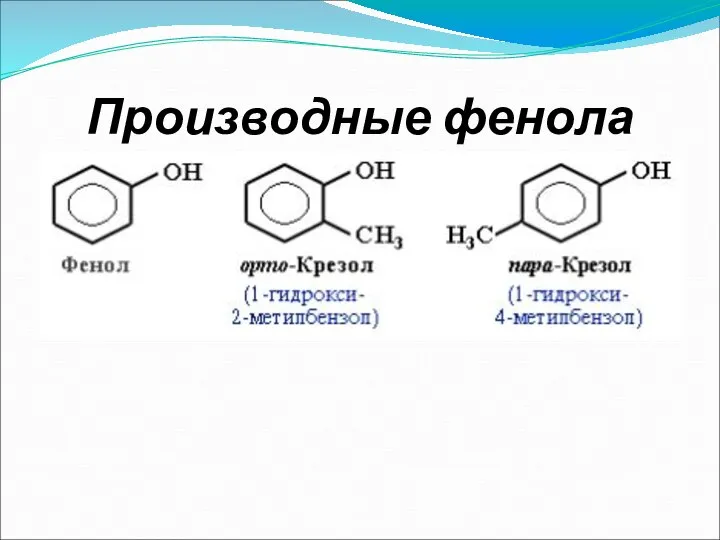 Производные фенола