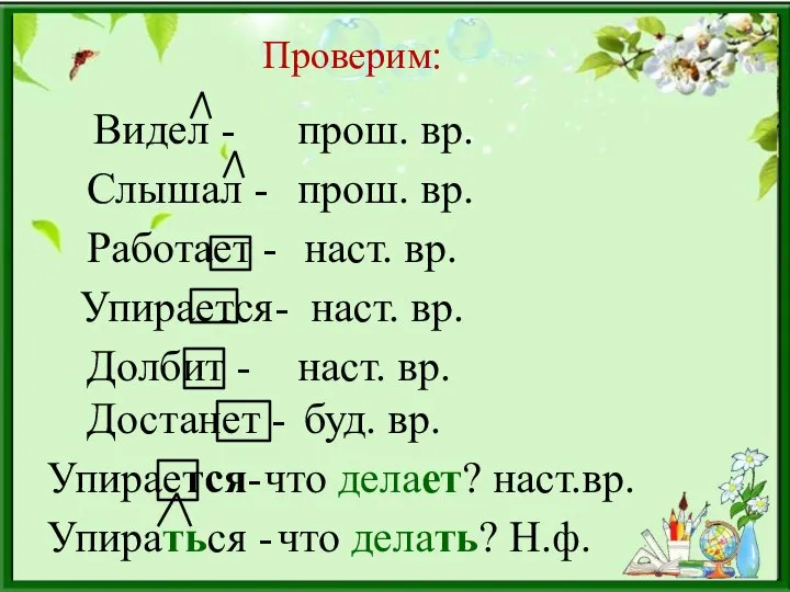 Проверим: Видел - Слышал - Работает - Упирается- Долбит - Достанет -