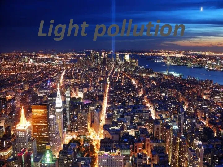 Light pollution