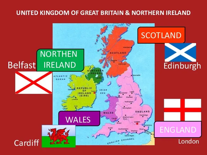 UNITED KINGDOM OF GREAT BRITAIN & NORTHERN IRELAND SCOTLAND WALES NORTHEN IRELAND