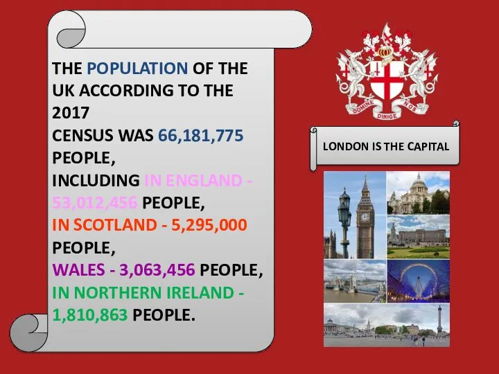 THE POPULATION OF THE UK ACCORDING TO THE 2017 CENSUS WAS 66,181,775