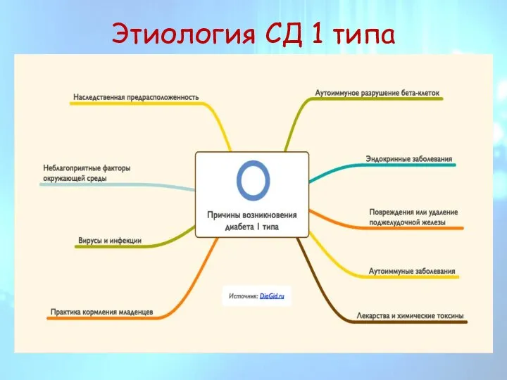 Этиология СД 1 типа