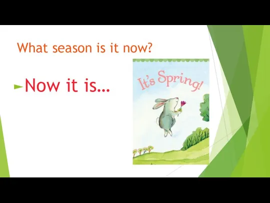 What season is it now? Now it is…