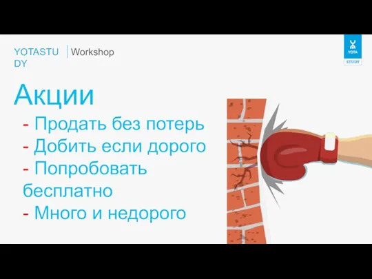 YOTASTUDY Акции Workshop - Продать без потерь - Добить если дорого -