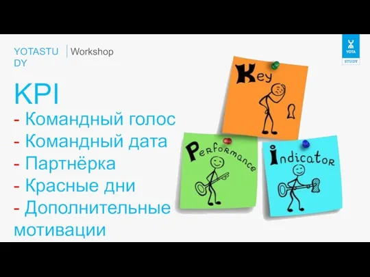 YOTASTUDY KPI Workshop - Командный голос - Командный дата - Партнёрка -