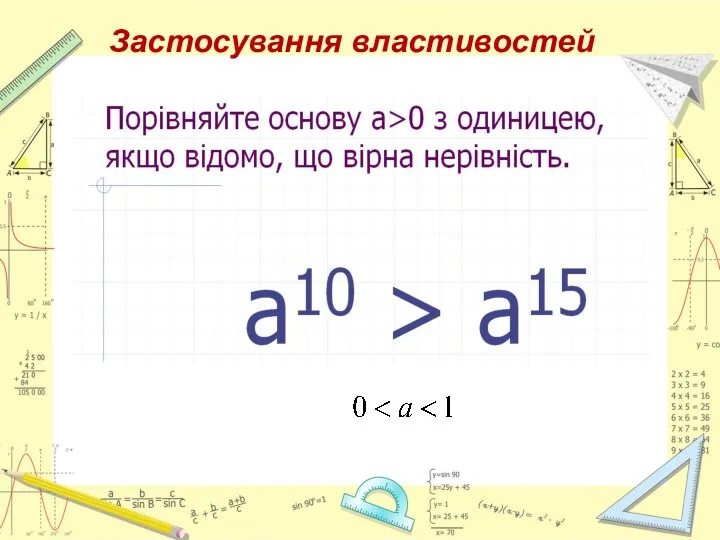 Застосування властивостей