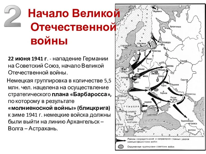 22 июня 1941 г. - нападение Германии на Советский Союз, начало Великой