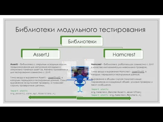 Библиотеки модульного тестирования AssertJ – библиотека с открытым исходным кодом, предназначенная для