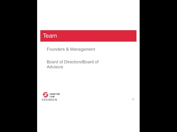 Team Founders & Management Board of Directors/Board of Advisors 11