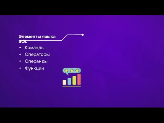 Команды Операторы Операнды Функции Элементы языка SQL