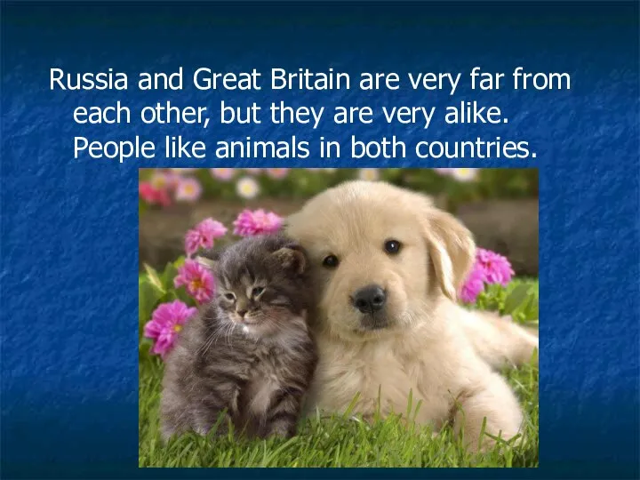 Russia and Great Britain are very far from each other, but they